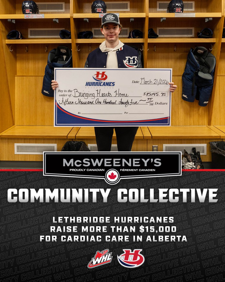TheWHL's tweet photo. Through @CanadianJerky's #WHLCommunity Collective, we're showcasing programs our teams are proud of.
Here's how the @WHLHurricanes teamed up with the Bringing Hearts Home Campaign to expand cardiac care in the area.
π | https://t.co/vtPbZvMSC0 https://t.co/wqOf00NE6a