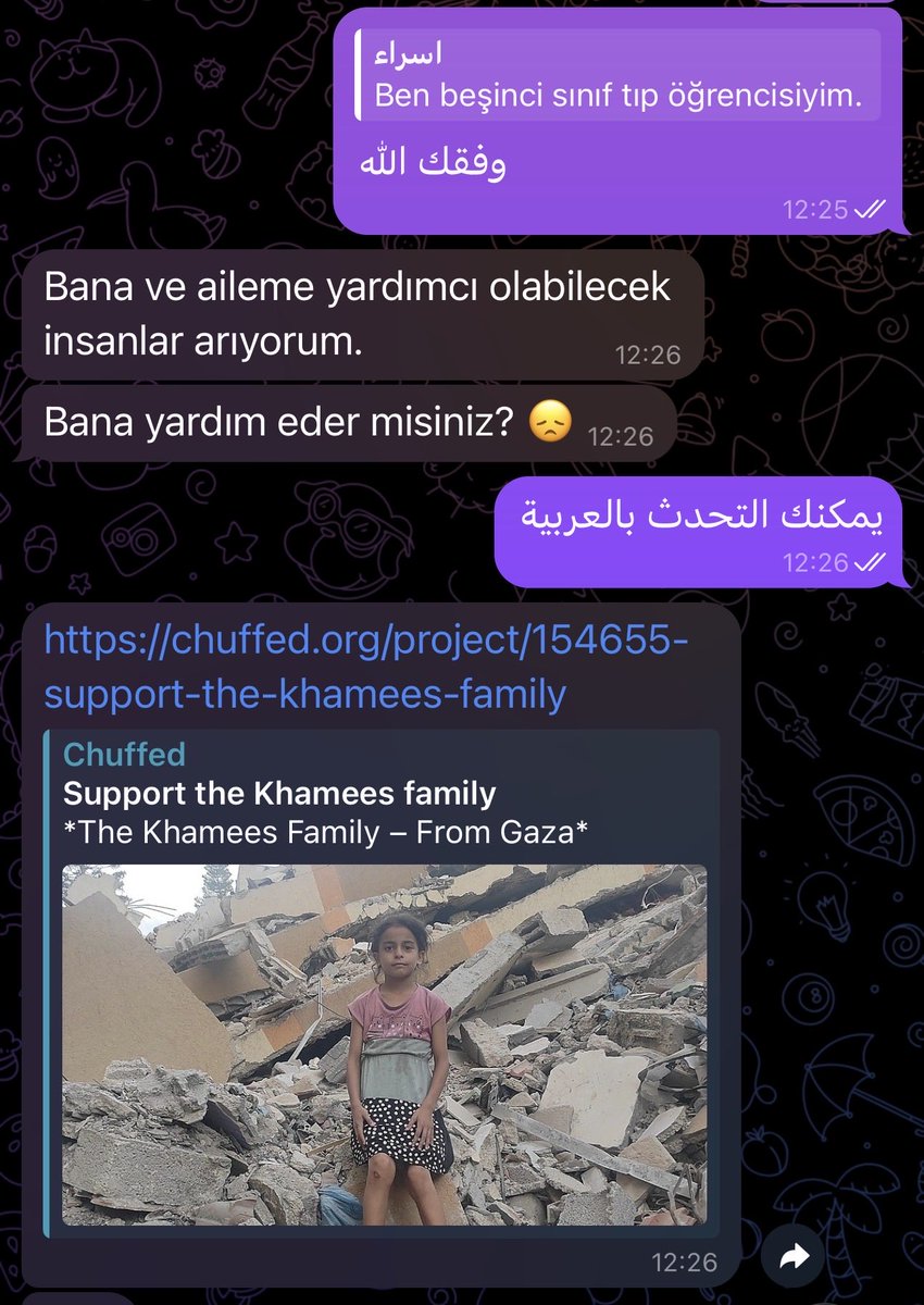 sami_ozsoyy's tweet photo. dostlar selamun aleykum. cuma gecesi bir sadaka fırsatı ile geldim. İsra gazzeli bir tıp öğrencisi. kendisi bugün bana yardım talebiyle yazdı. videodakiler küçük kardeşleri. ben size iletmeden önce görüntülü görüşmeyle bu iki güzel çocukla konuştum ve durumu teyit ettim. https://t.co/m6vpYOxom7
