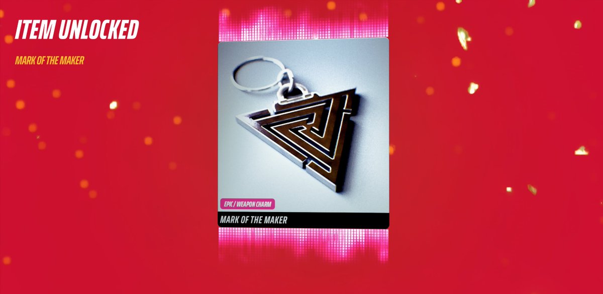 TheFinalsLatest's tweet photo. The new 'creation always leaves a signature' contract rewards a secret charm!

It can be unlocked using the Goo Gun and resembles a shape hidden on Galaxy Estates.

Part of the next clue reads: "Dematerialize what was never meant to confine you. Look beyond the walls that cannot be scaled."