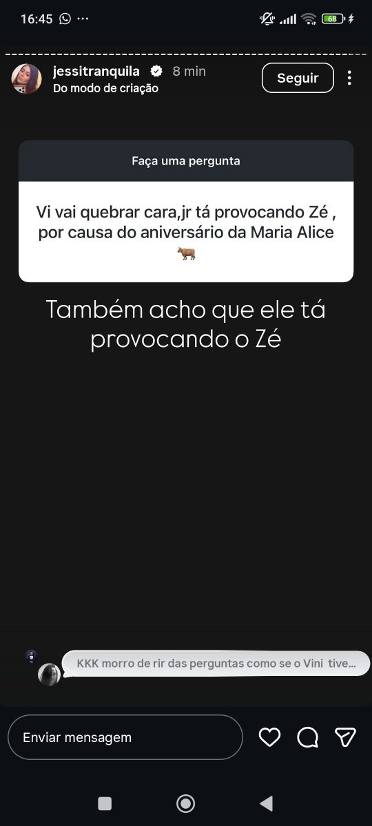 Juliana45545731's tweet photo. Essa Jéssica tranquilo precisa de um hospício, a imensa dizendo q Vinícius tá provocando o Zé ruelaaaa kkkkk, Vinícius não tem esse tempo q o sem talento tem. É fora q Vinícius não sabe nem dá existência desse bocó.. https://t.co/uZigkL6huV