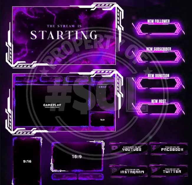 ava_designz's tweet photo. Stream pack done! 💫 

HMU If anyone need/looking for someone Graphic designer, GFX artist, who do/make Logo, Banner, Thumbnail, Emotes, Sub badges, Overlay, Kick/Twitch packages, Stream Revamp/Branding, Illustration, Pixel art, 2D/3D Animation with UNLIMITED REVISIONS!🤍❤️🖤 https://t.co/LPGdDWYqSB