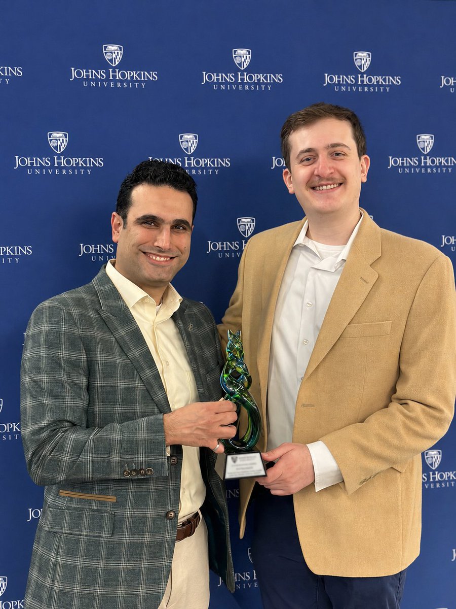 AManbachi's tweet photo. A very proud mentor moment: congratulations to Dr. Max Kerensky on successfully defending his PhD at Johns Hopkins and beginning his next chapter at McKinsey &amp; Company!

It has been a privilege to watch Max grow into an outstanding researcher, colleague, mentor, and friend.  🎓👏 https://t.co/AwRbzLRBJ9