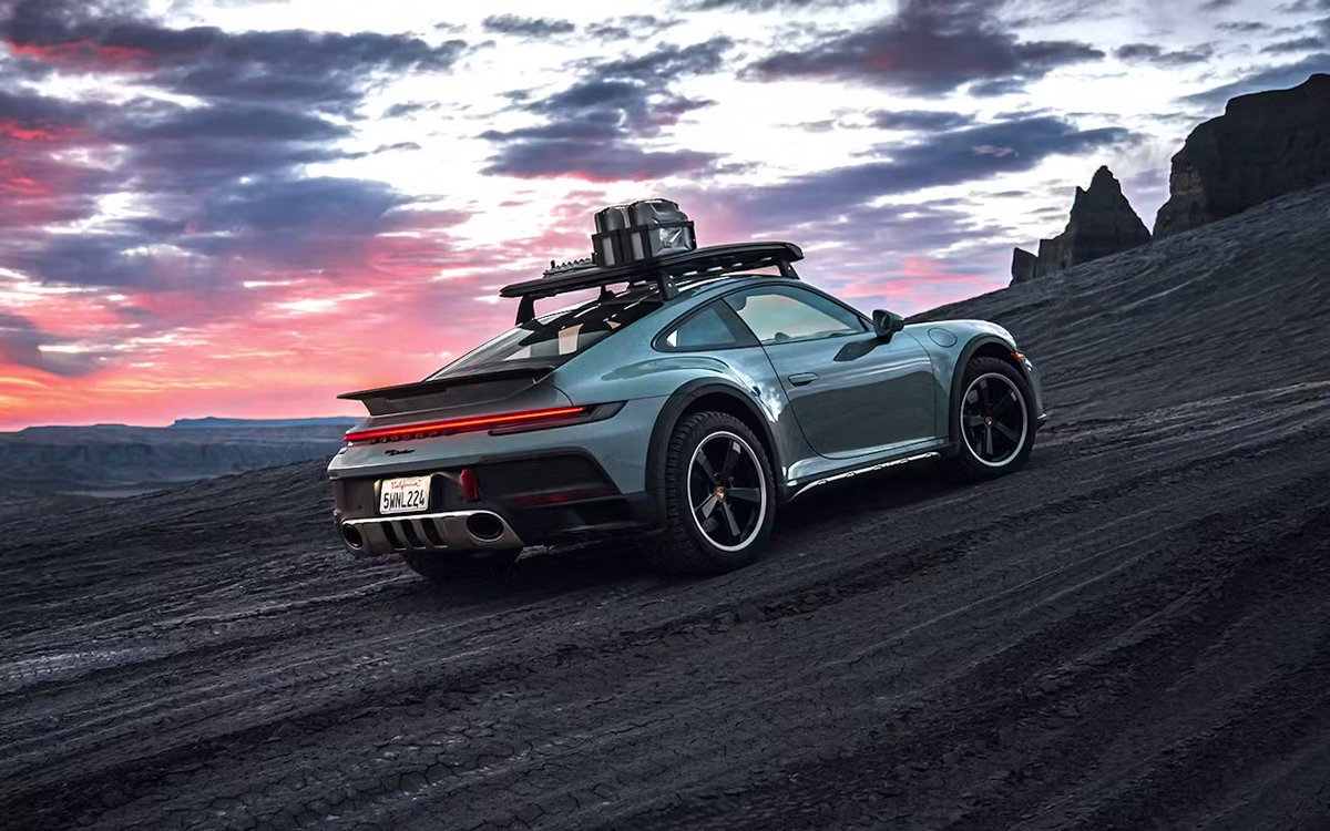 eth_porsche's tweet photo. The road ends. 
The adventure doesn’t. 
The Porsche 911 Dakar. https://t.co/2mm5WDWqbG