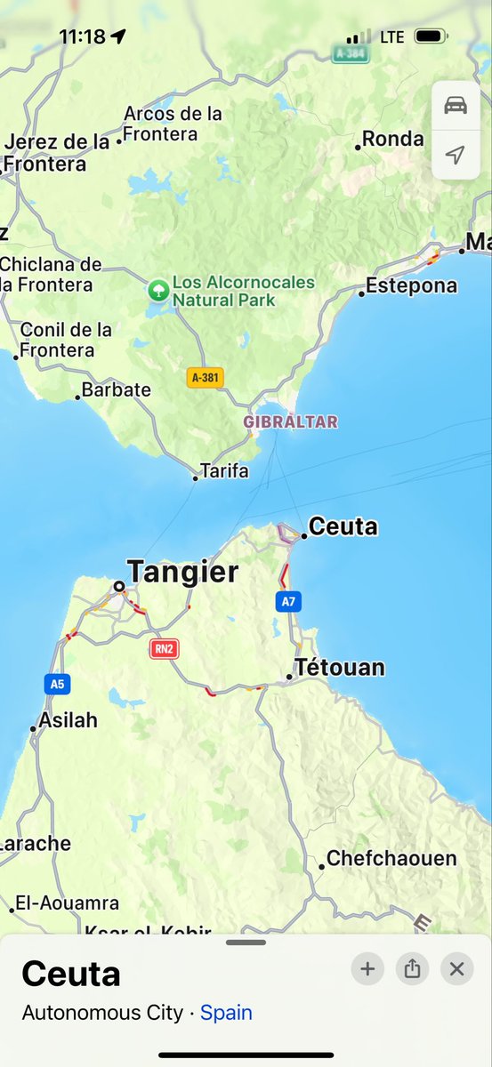 Staglpharm's tweet photo. @CollinRugg This is Ceuta. Notably a Spanish territory in Africa. https://t.co/8OhFoO642M