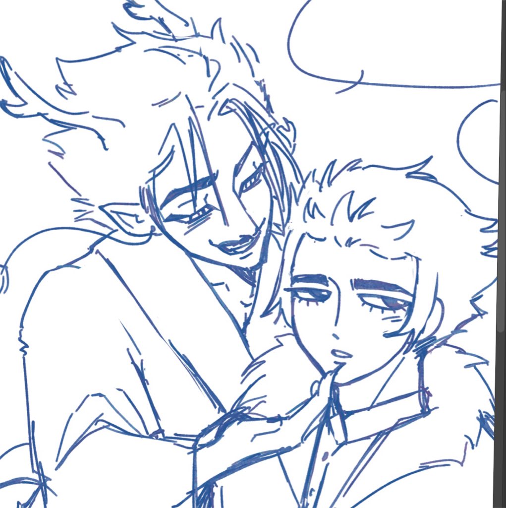 pinnireds's tweet photo. ryusae fantasy au that i will finish later cause it looks a mess rn, what could shidou possibly be saying https://t.co/4tWLsUq7iG