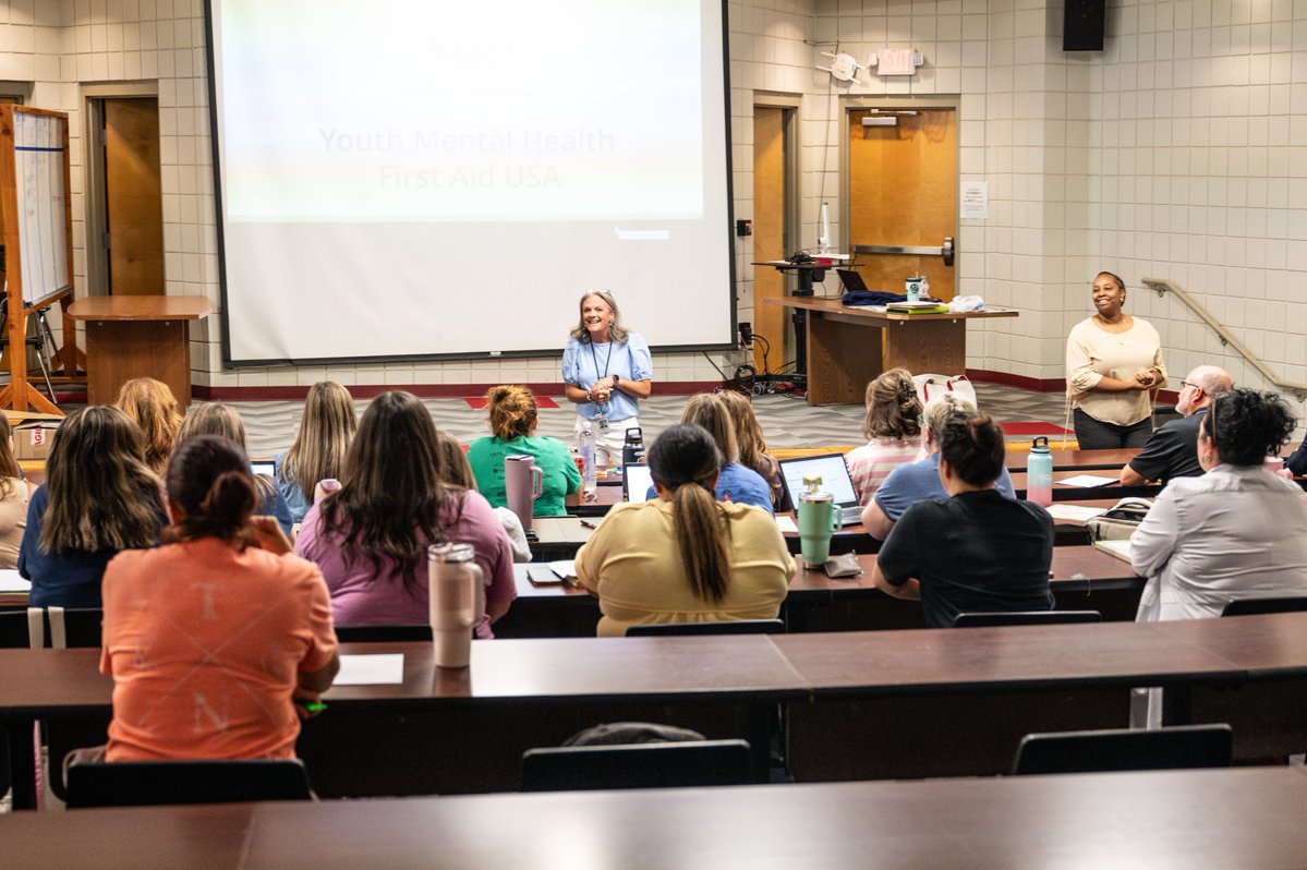 TCSPublic's tweet photo. This week, all TCS elementary school staff members received Mental Health First Aid Training. The training was led by state officials Jaime Grammer, Taylor Rayfield, Melissa Stansberry, Charise McDaniel, Sheri Smith, Kimberly Daubenspeck, Amy OBryan, and Andrew Mead. https://t.co/D3CVMo6IdU