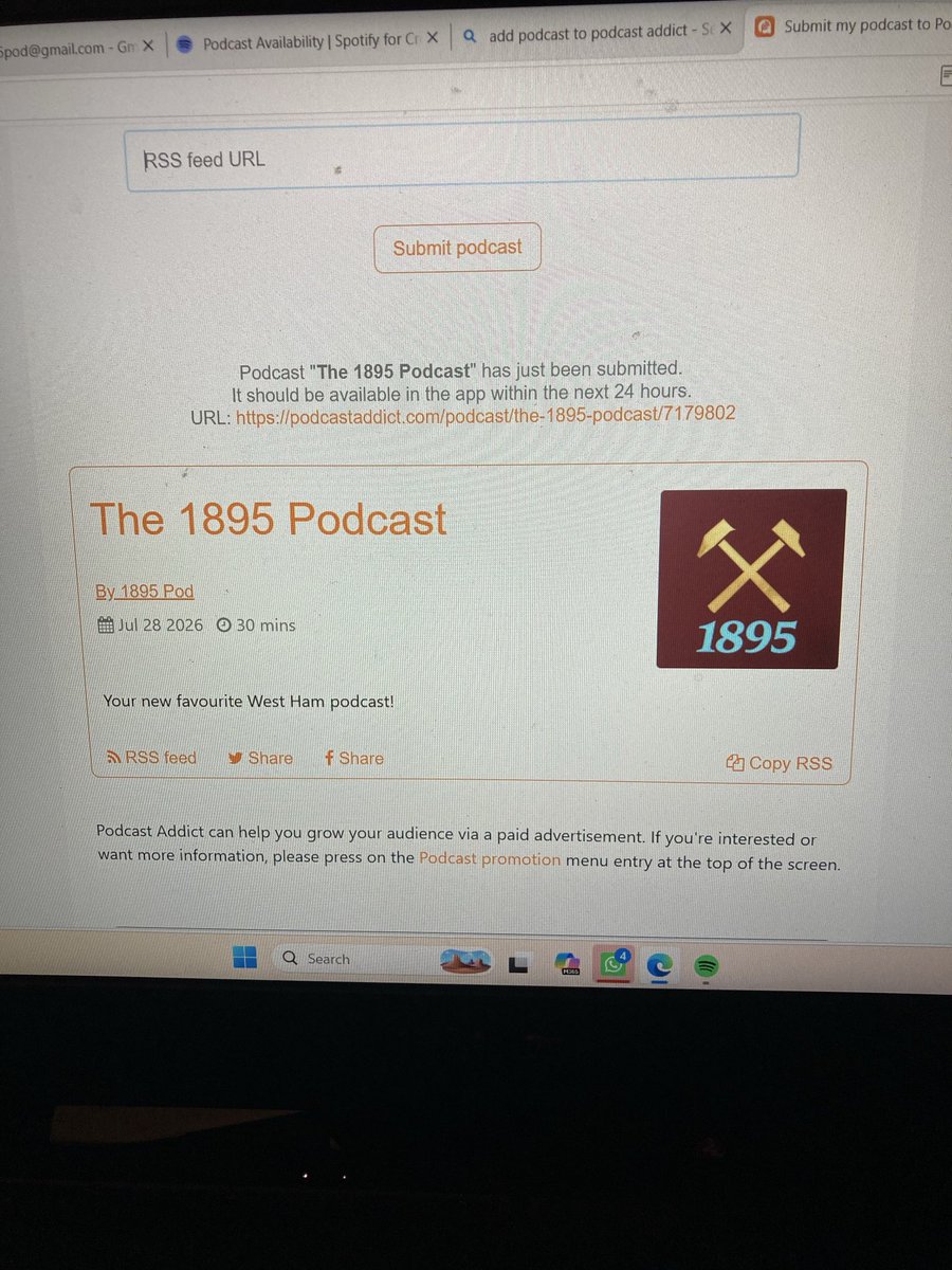 1895pod's tweet photo. @ISteveHarris Should hopefully be on there soon now 👍⚒️ https://t.co/eKV3j0wgvT