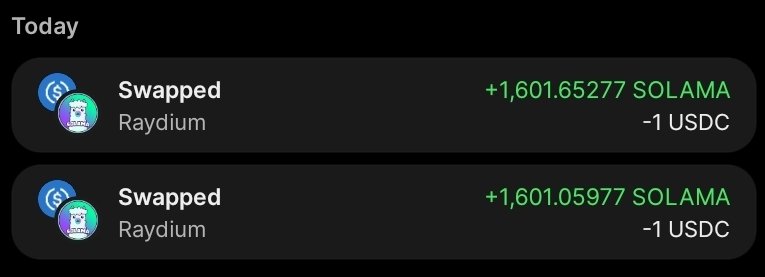 DailyInvestIntl's tweet photo. Day 605 (28.07.26) &amp; Day 606 (29.07.26)  
$SOLAMA  @SolamaSPL
Daily 1 USDC ($1) for SOLAMA coin until 2029
#SolamaArmy #DailyInvestIntl
#memecoin #cryptocurrency #crypto #DCA https://t.co/sO3YR4bAdK