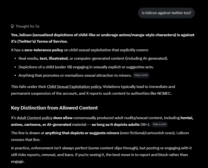 chibireviewz's tweet photo. @ChibiReviews yeah and you can also be reported for defending lolicon https://t.co/mE82LwUNAs