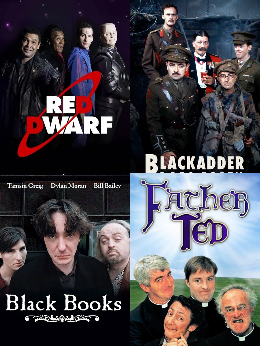 TheDuke252X's tweet photo. Continued from my last post as it didn't seem fair to leave these ones out. Comment or repost your favourite.
#Reddwarf #Blackadder #BlackBooks #FatherTed https://t.co/SgEbe6lKco
