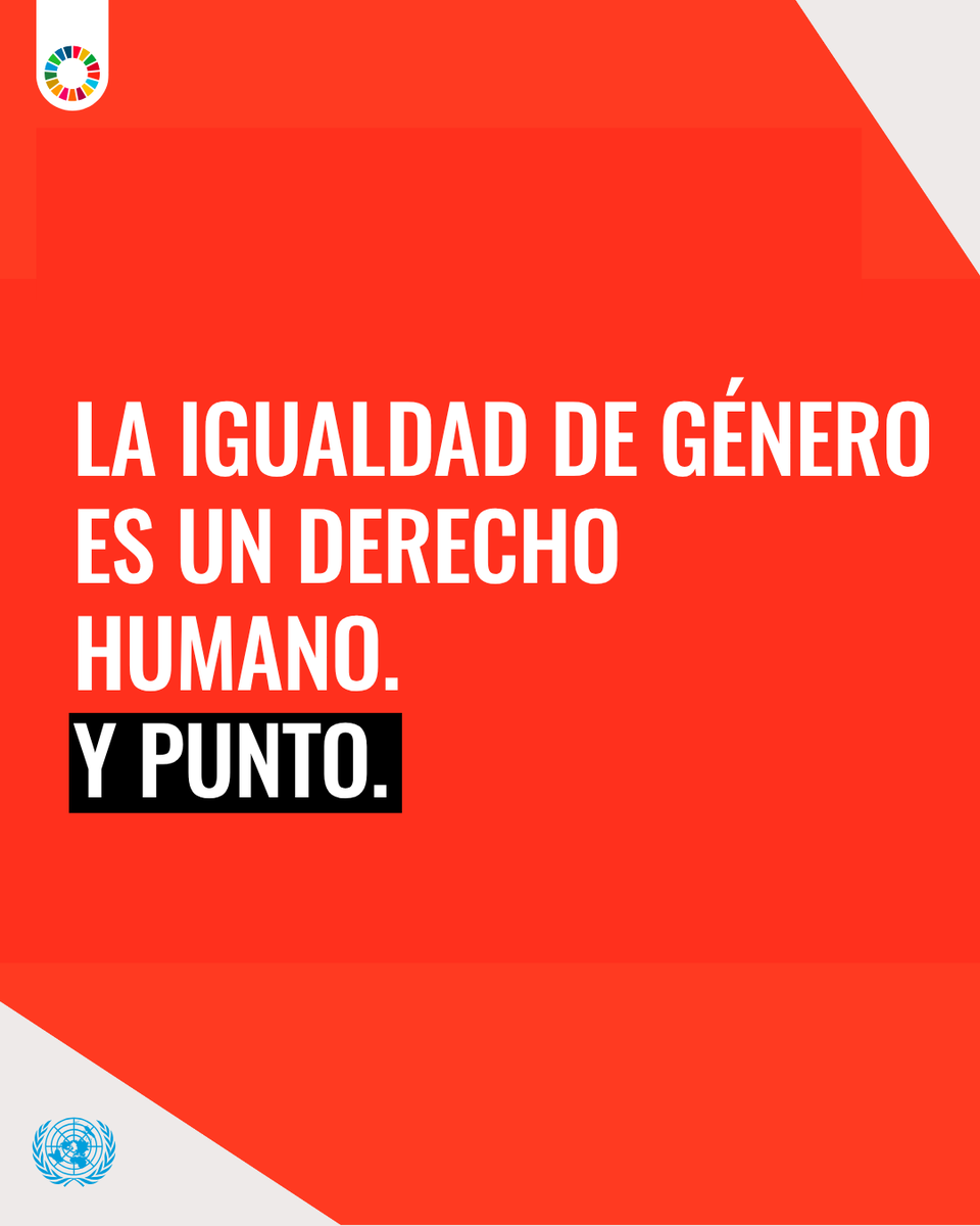 ONU_es's tweet photo. La igualdad no le quita derechos a nadie.
Los amplía para todas las personas.
Los derechos de las mujeres son derechos humanos y son fundamentales para construir sociedades más justas, pacíficas y prósperas.

Descubre por qué la igualdad de género beneficia a toda la sociedad:

🔗https://t.co/8lesAiNfYj