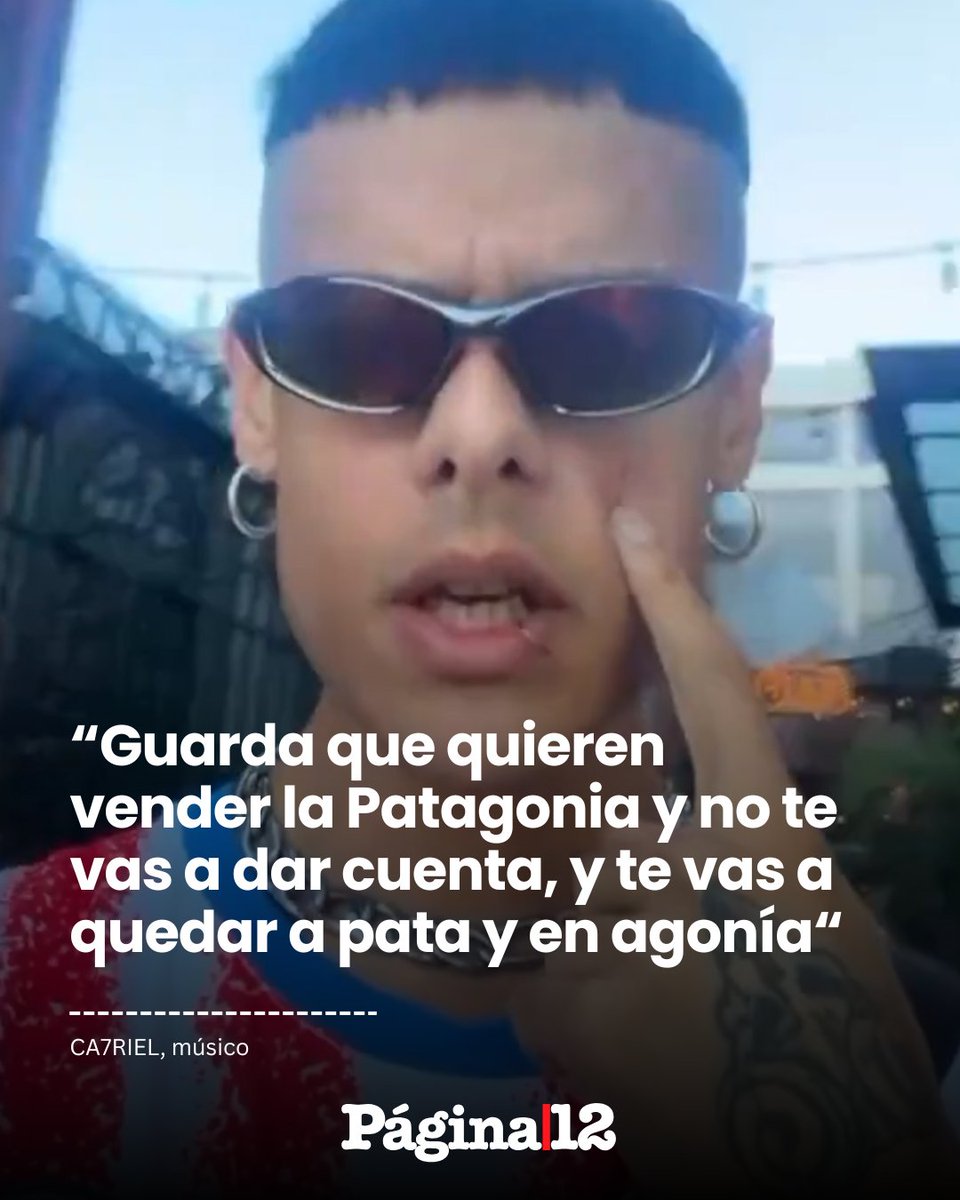 pagina12's tweet photo. El músico se pronunció a través de sus redes sobre las consecuencias que podría tener la reforma a la Ley de Tierras que se votará el jueves 6 de agosto. https://t.co/WG7YMMPf8M https://t.co/rGPnOvPsGb