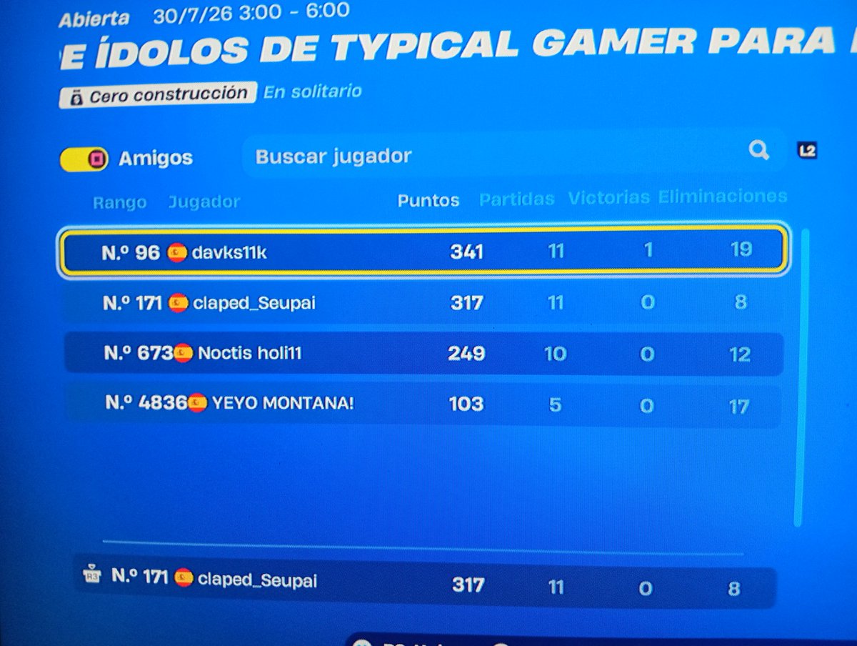 AIMX_KEYZZ's tweet photo. A 33 pts del qual naw jugando 1/1 reg pq me banearon la cuenta por 1 sem gg https://t.co/MJoh99cRtR