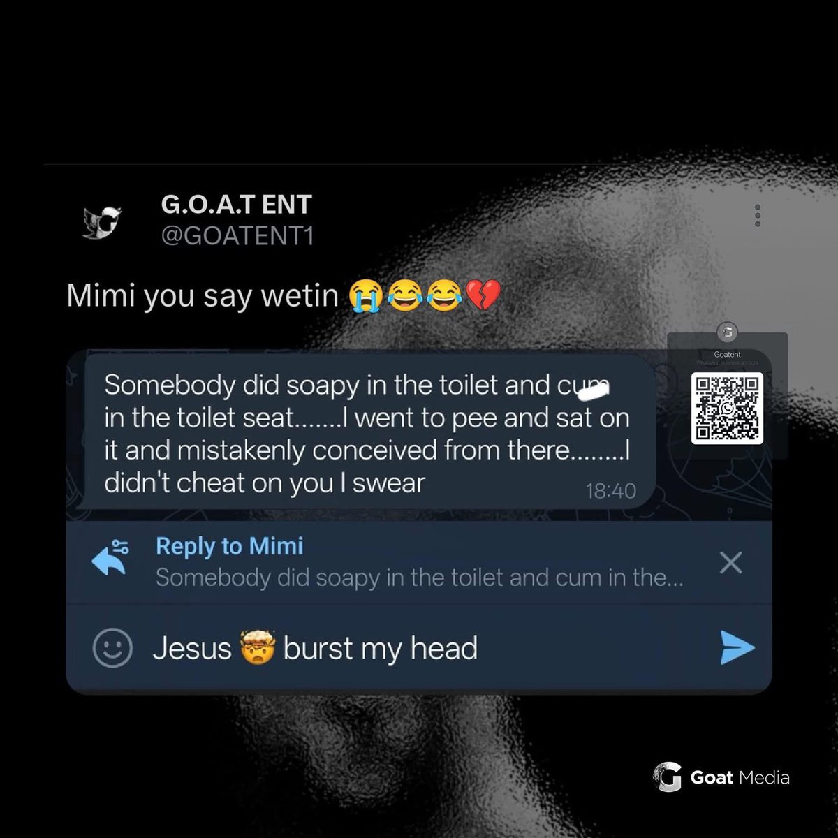 ProjectJoyYBBFA's tweet photo. Burst my head 🤯
Mimi Wetin u talk https://t.co/LAvI16ryE1
