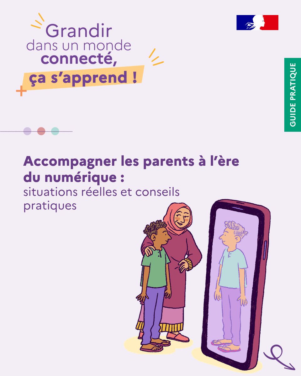 LeCLEMI's tweet photo. 💡Face aux nouveaux défis du numérique, quelques repères peuvent aider les parents à mieux comprendre les usages des jeunes et encourager des pratiques responsables.

📖Un article à retrouver dans notre nouveau guide :
https://t.co/lk8a6AB0pZ https://t.co/y9Yuqf6Qco