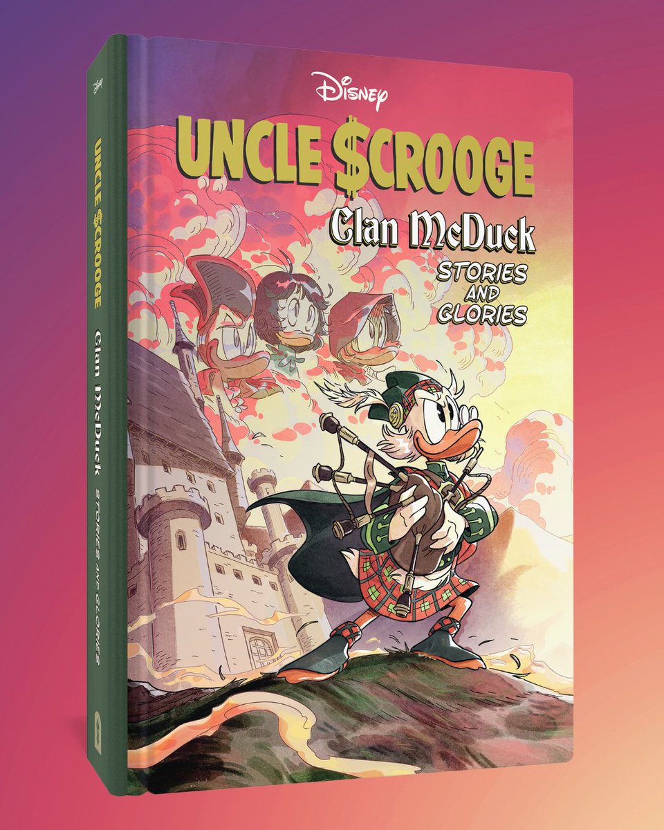 fantagraphics's tweet photo. Now, for the first time, Scrooge presents (and co-stars in!) adventures starring his epic ancestors, created by fan-favorite international comics talents: Uncle Scrooge: Clan McDuck Stories and Glories is out 8/11! https://t.co/sPolDzhmLz https://t.co/CZ2Mnpm9Yi