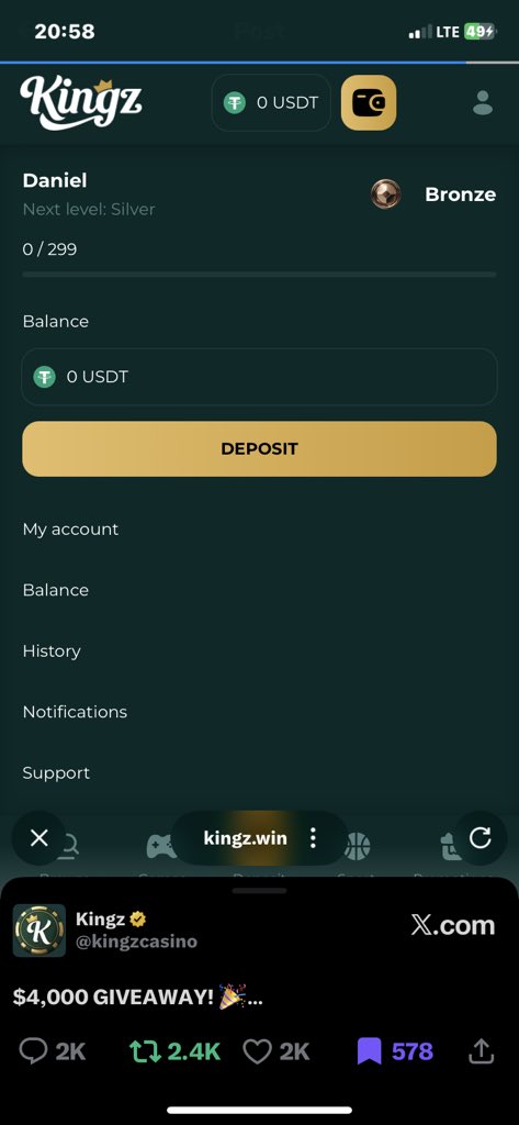 Kingstawflbj's tweet photo. @kingzcasino Can’t find my first entry, I pray I still get a chance 

Tag: @Lerexbt @garnachoszn17 @shaqcryptonite @cheekeycurl1 

ID: Daniel https://t.co/pX0hD7hOzt