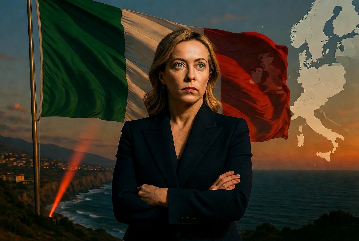 PsyGuy007's tweet photo. 🚨 🇮🇹 ACTUALITÉ : L’Italie envisage de SUSPENDRE L’ESPACE SCHENGEN avec L’ESPAGNE suite à l’arrivée massive de migrants à Ceuta. 

Giorgia Meloni a déclaré que l’Italie est prête à utiliser TOUS les moyens nécessaires, y compris la SUSPENSION de Schengen, pour STOPPER l’IMMIGRATION CLANDESTINE et PROTÉGER ses FRONTIÈRES.