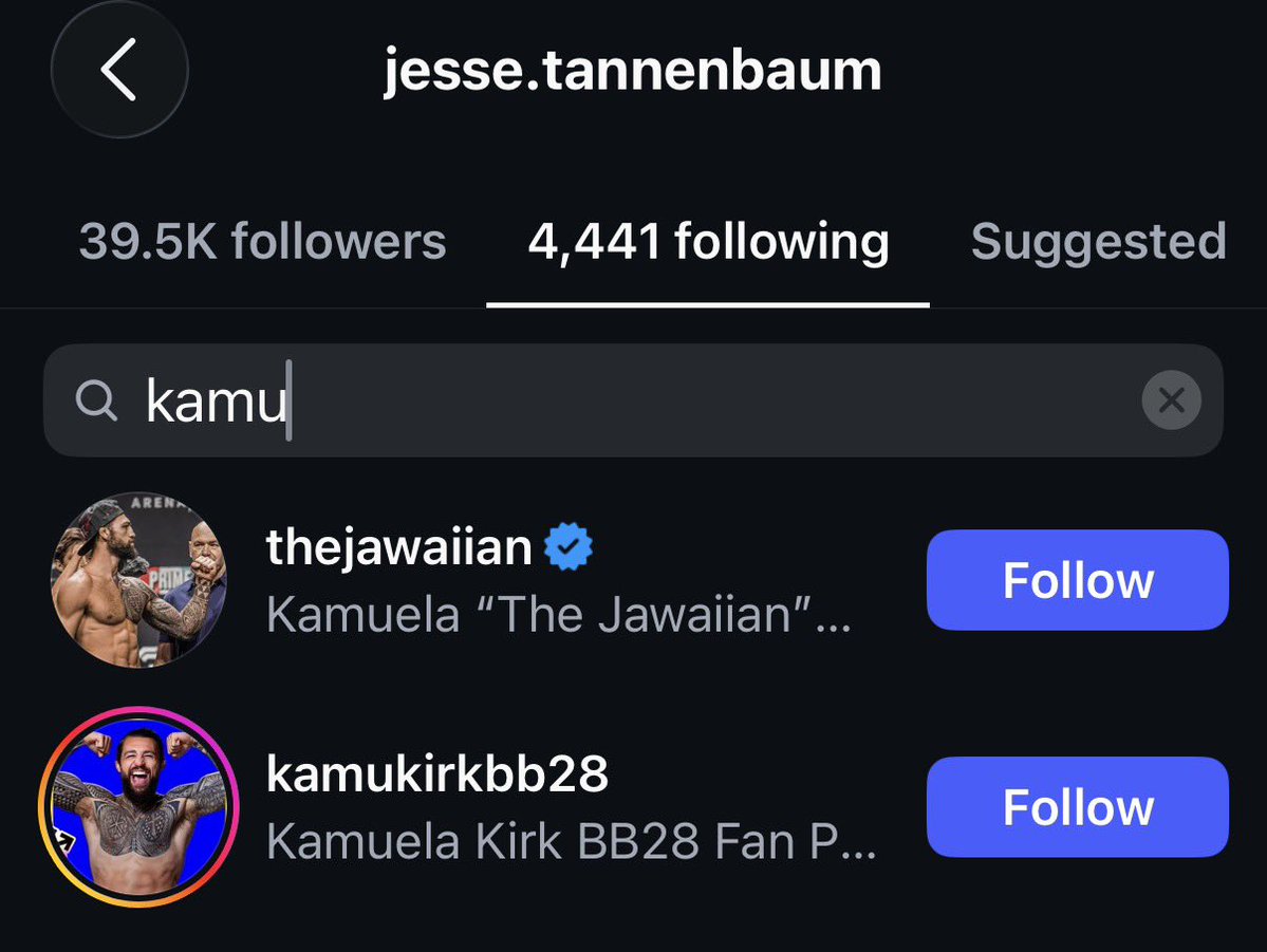 wemekingnomoney's tweet photo. meanwhile you got jesse tannenbaum following a kamu fan page unprovoked … shows you which side production is on #bb28 https://t.co/aVlZZHnvXW
