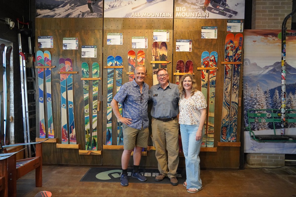 MarkBaisley's tweet photo. Yesterday, I was invited to tour and learn about the production and manufacturing details at Meier Skis. Meier’s custom-made products follow the same process that the larger companies do—the difference is that in buying Meier Skis, you support a Colorado business. https://t.co/4vwEGKewxQ