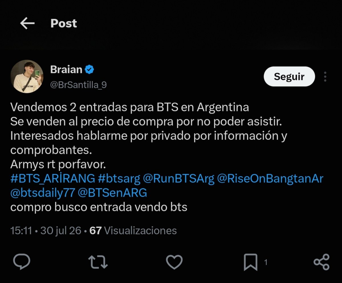 tannieseternals's tweet photo. ALERTA ESTAFADOR‼️‼️‼️
Te dice que le transfieras una seña y que cuando "liberen las entradas" le pagues la otra mitad una chica del grupo de mi provincia cayó,den rt para que más chicas no caigan por favor‼️‼️‼. Su nro: +5493855847621 se está haciendo pasar por otra persona‼️ https://t.co/xqqztAI7Ur