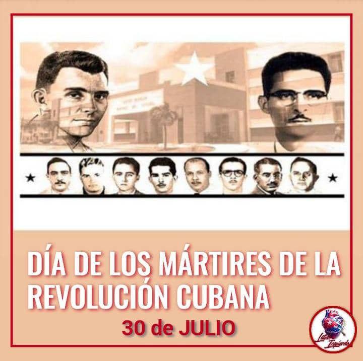 MitransCuba's tweet photo. #FidelPorSiempre “¡El día de hoy es el más sagrado de todos los días del año, porque es el día para recordar a los hombres que cayeron!"  Este 30 de julio #DiaDeLosMártiresDeLaRevolución rendimos homenaje a los hombres y mujeres que ofrendaron sus vidas por ver a #CubaSoberana. https://t.co/n2XRbYzbRi