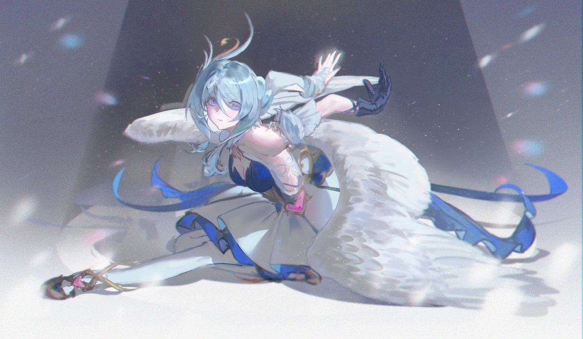 sakurayru's tweet photo. ⋆.˚🦢⋆  #odette #genshinimpact #原神 https://t.co/YBtLbG15tt