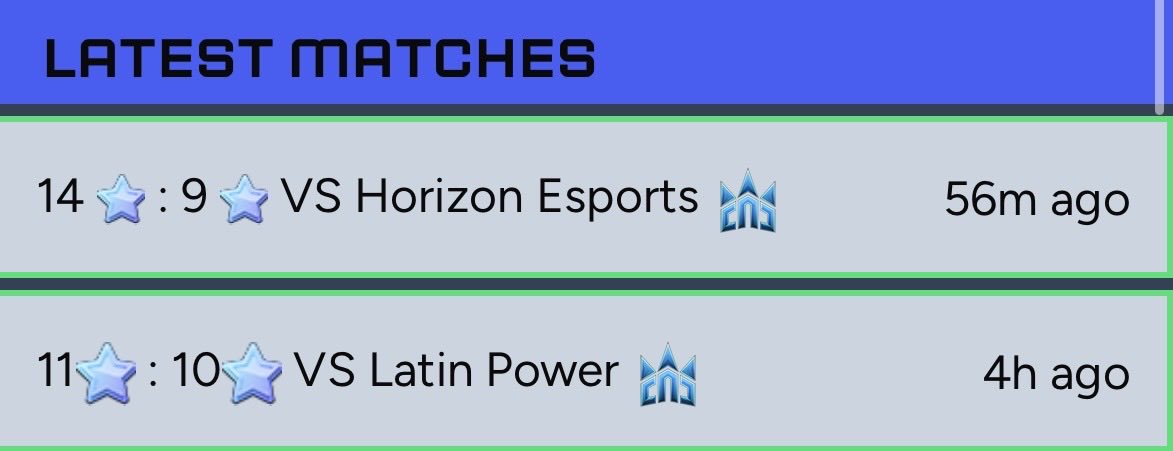 rnesportscoc's tweet photo. Perfect day! 👀

First, the victory in the ro16 of the Infinity Cup with an 11-10 win, and then a monster performance with a near-perfect match against Horizon in the Dominators Cup! 💣

ggs @horizon_coc 

Keep it up! 💥 https://t.co/FtntcDmxZj