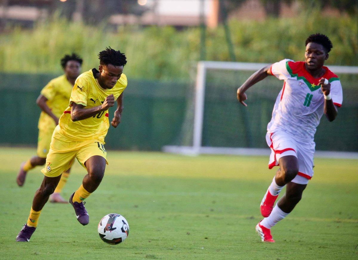 _bravonshem's tweet photo. 🇬🇭 Black Satellites are still winless in the WAFU B U20 Championship after playing out a 1-1 draw against Burkina Faso 🇧🇫 in their second group game.

They face Togo next in a must-win encounter, to have a chance of qualification to the semi-finals 👀

Joseph Badu ⚽️ https://t.co/LxbeEYZf4P