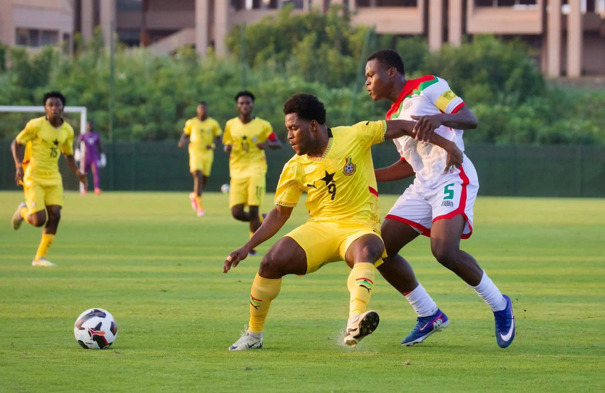 _bravonshem's tweet photo. 🇬🇭 Black Satellites are still winless in the WAFU B U20 Championship after playing out a 1-1 draw against Burkina Faso 🇧🇫 in their second group game.

They face Togo next in a must-win encounter, to have a chance of qualification to the semi-finals 👀

Joseph Badu ⚽️ https://t.co/LxbeEYZf4P