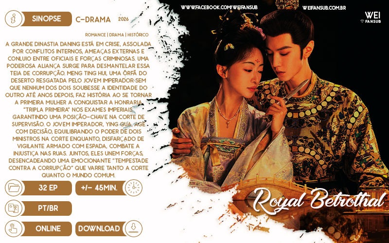 WeiFansub's tweet photo. #LANÇAMENTO | ROYAL BETROTHAL
Se tem a rainha Wu Jin Yan, claro que me tem, nem precisa de mais pra me convencer, mas aí colocam o Chen Zhe Yuan tbm e pronto, perfeição! É um drama denso, que já começa a todo vapor com a Meng Ting Hui passando por momenos difíceis com sua amiga https://t.co/lGtcJN9Yyb