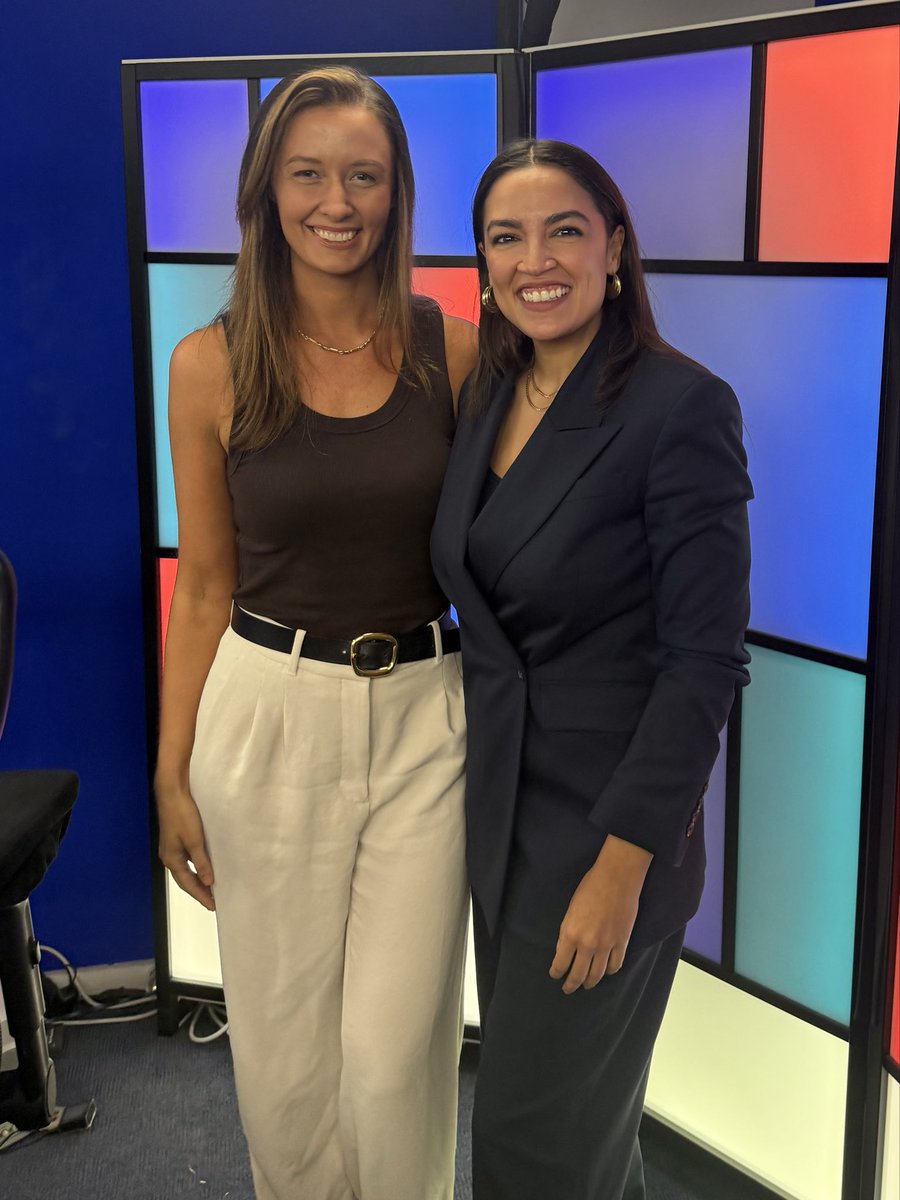 EmmaVigeland's tweet photo. Making Laura Ingraham jealous @AOC https://t.co/qlwRfJWcGW