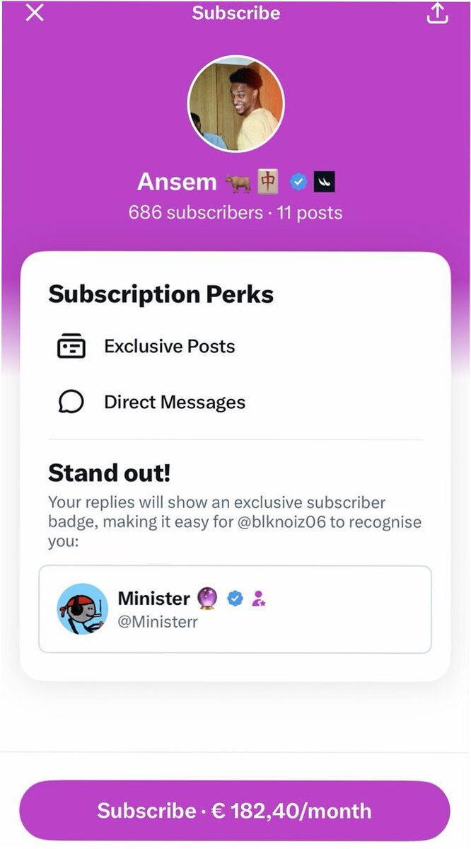 clouisestorr's tweet photo. Ansem's making 140k monthly from X subs! Time to start growing your own audience and unlock that potential. 🚀 https://t.co/dFKcLnKDUq