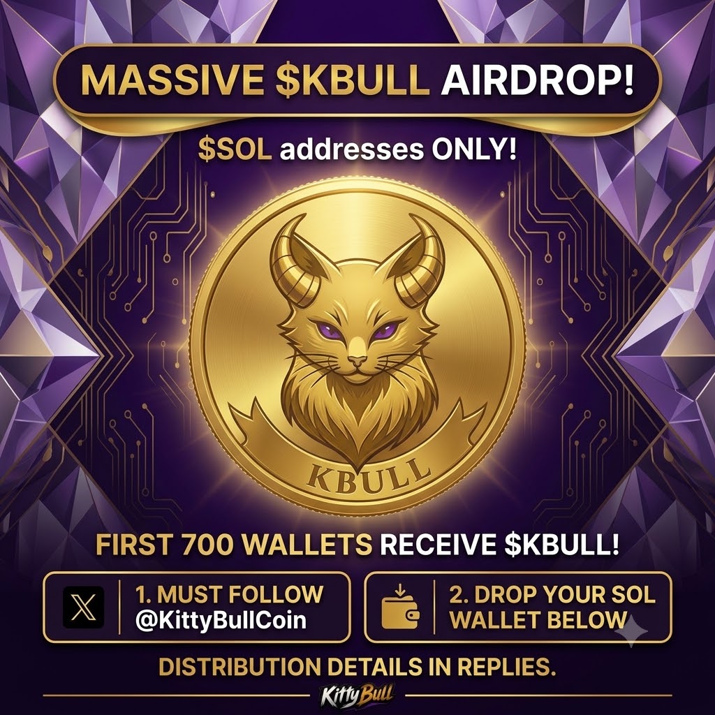 KittyBullCoin's tweet photo. solana:So11111111111111111111111111111111111111112
 addresses ONLY! 

 First 700 wallets receive $KBULL

 Must follow 
@KittyBullCoin

 Must Repost Pinned post
 
 Drop your 
solana:So11111111111111111111111111111111111111112
 wallet address below. https://t.co/gNJmwNQ27n