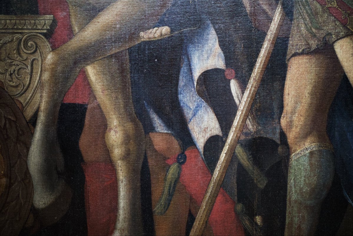 PhilipJohnJones's tweet photo. Lots of legs, several dogs and a goat - The Triumph of Cesar by Mantegna @NationalGallery https://t.co/i9MRXtvEGD