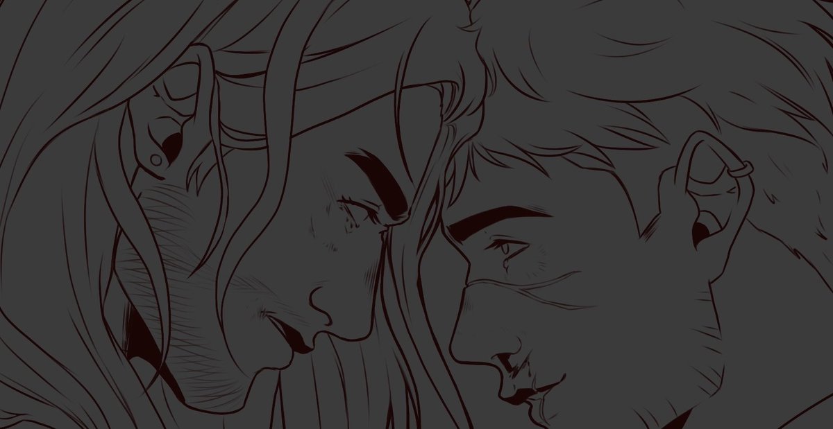 saltyshrimpzz's tweet photo. Little WIP for @jamqyu Reverse AU 🙂‍↕️❤️
#flambert https://t.co/LsQdCs5VgD