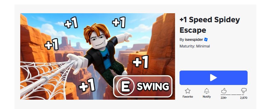 Dev5Isagi24163's tweet photo. Hear me out I believe this game would hit 2k+ ccu. The concept is good especially with the Spider Man movie releasing. The gameplay is fun too and make you want to play for a while.

#Roblox #RobloxDev https://t.co/vt2XZyzDhD