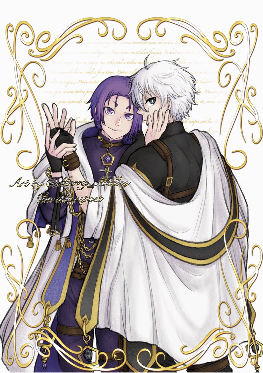 Merry_Medley's tweet photo. I always wanted to draw Prince Reo and Royal bodyguard Nagi🤍💜
#ngro https://t.co/Bjwf8QDkvt
