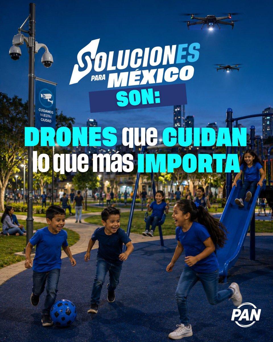 JorgeRoHe's tweet photo. La tecnología debe estar al servicio de las familias.

Con #SolucionesParaMéxico impulsamos el uso de herramientas como drones de vigilancia para prevenir delitos, responder más rápido ante emergencias y proteger los espacios públicos.

#PatriaFamiliaYLibertad https://t.co/TTYn4ILlRW