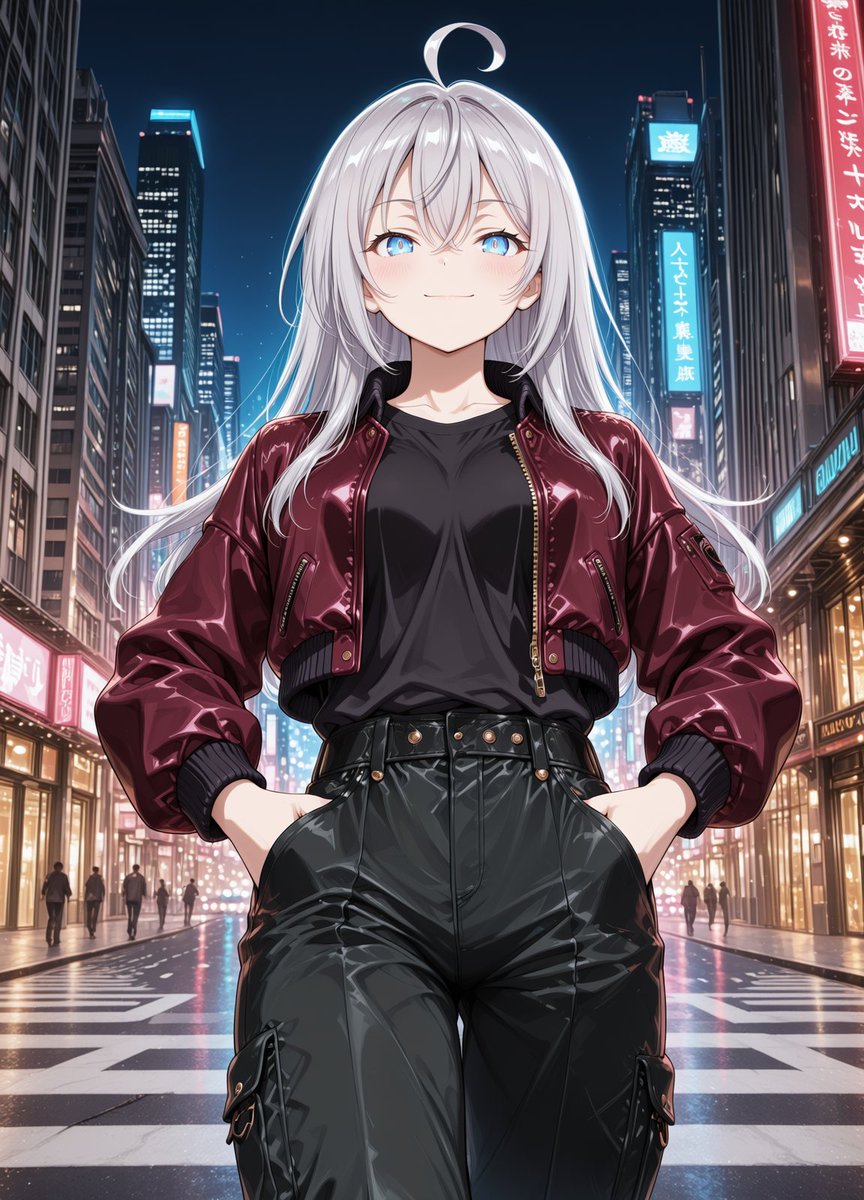 夜街の残響」アリサ・ミハイロヴナ・九条さん SFW Illustration. No