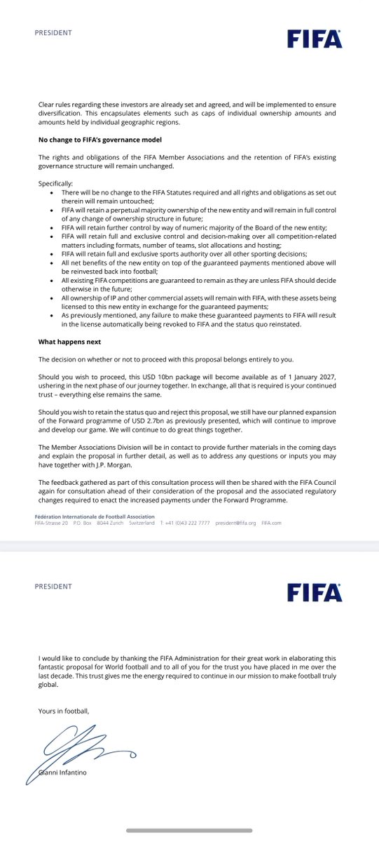 duke_robin's tweet photo. Gianni Infantino's love letter to SAFA president Danny Jordaan.

@sportswireza https://t.co/3TiGqjjr6y