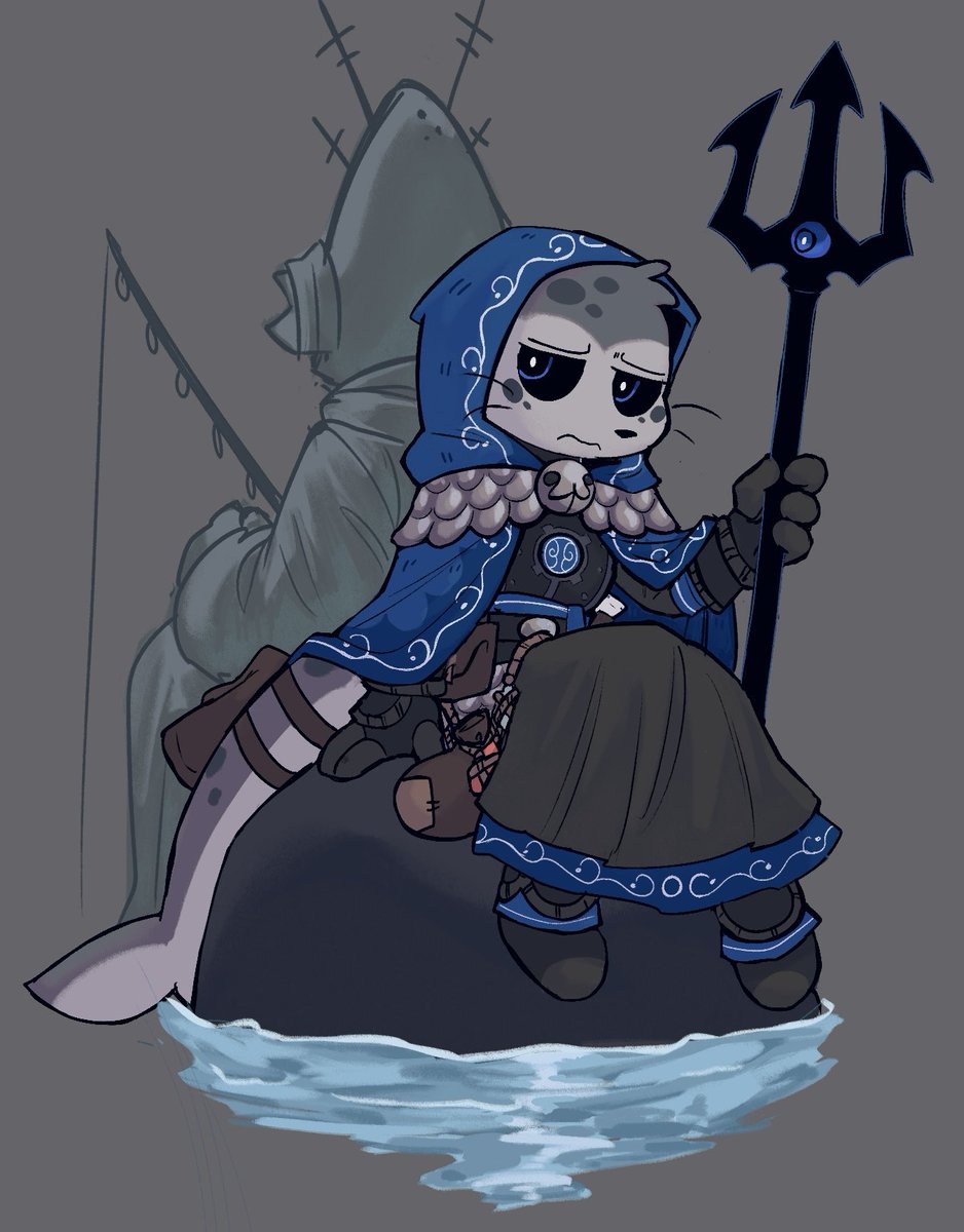 ItsANightBees's tweet photo. Kallamars pathetic vessel (COTL au) 
#cultofthelamb #cultofthelambfanart https://t.co/bI6lZdVY6Z