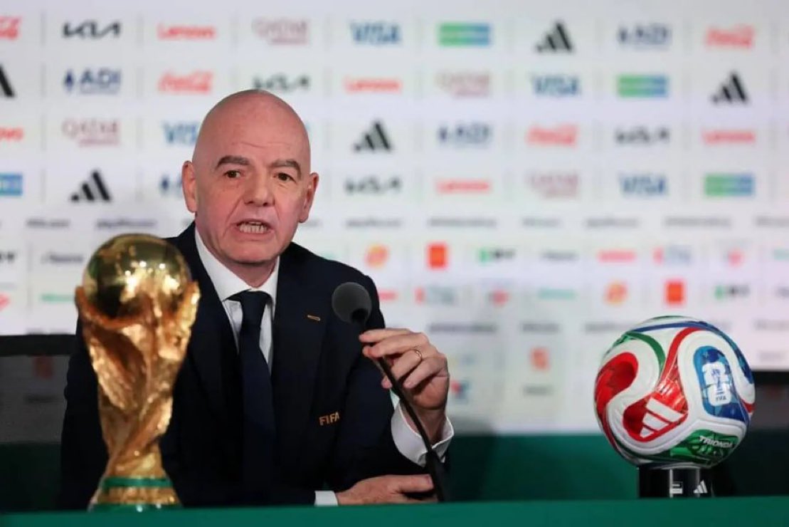 UTDKarra's tweet photo. Repost if you think Infantino is the worst FIFA president in the history of the game. 😡 https://t.co/ihvsDGOUAz