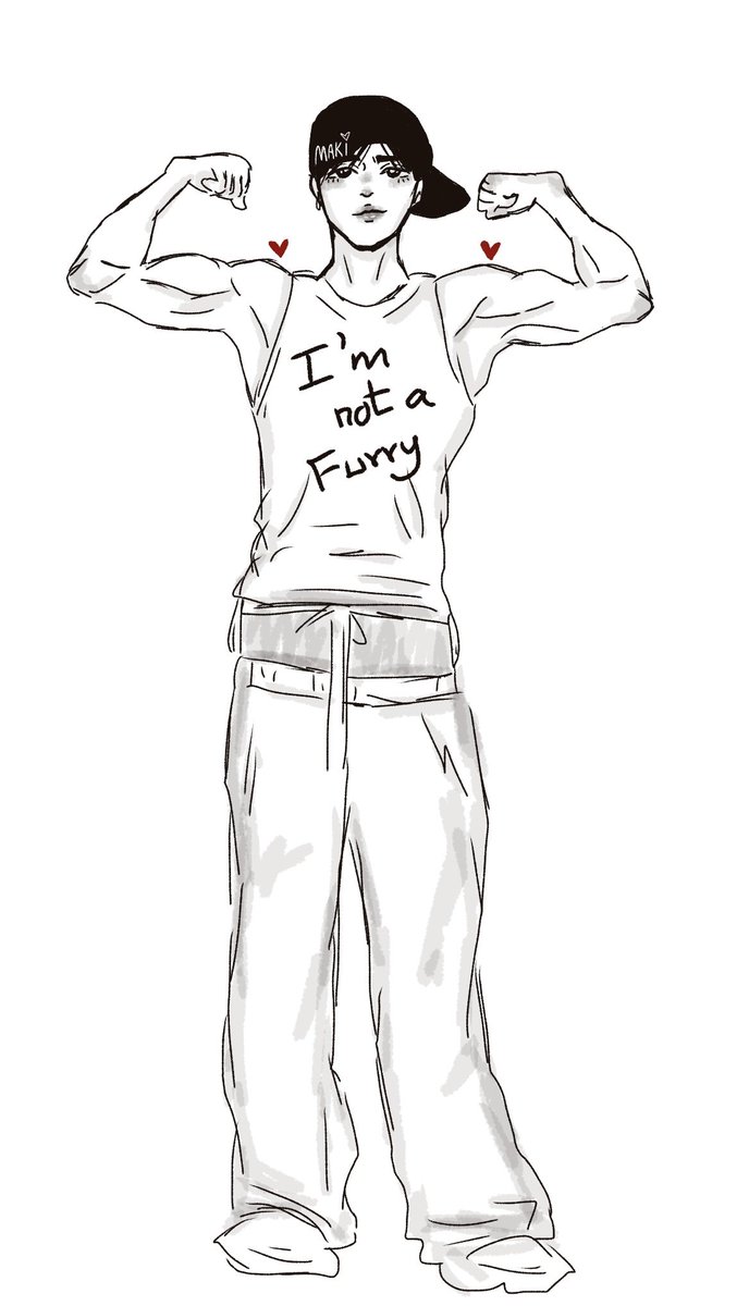 makiisnotafurry's tweet photo. 3:30 am 💪🎀 #fanart #maki https://t.co/Y0HTXQDfpB