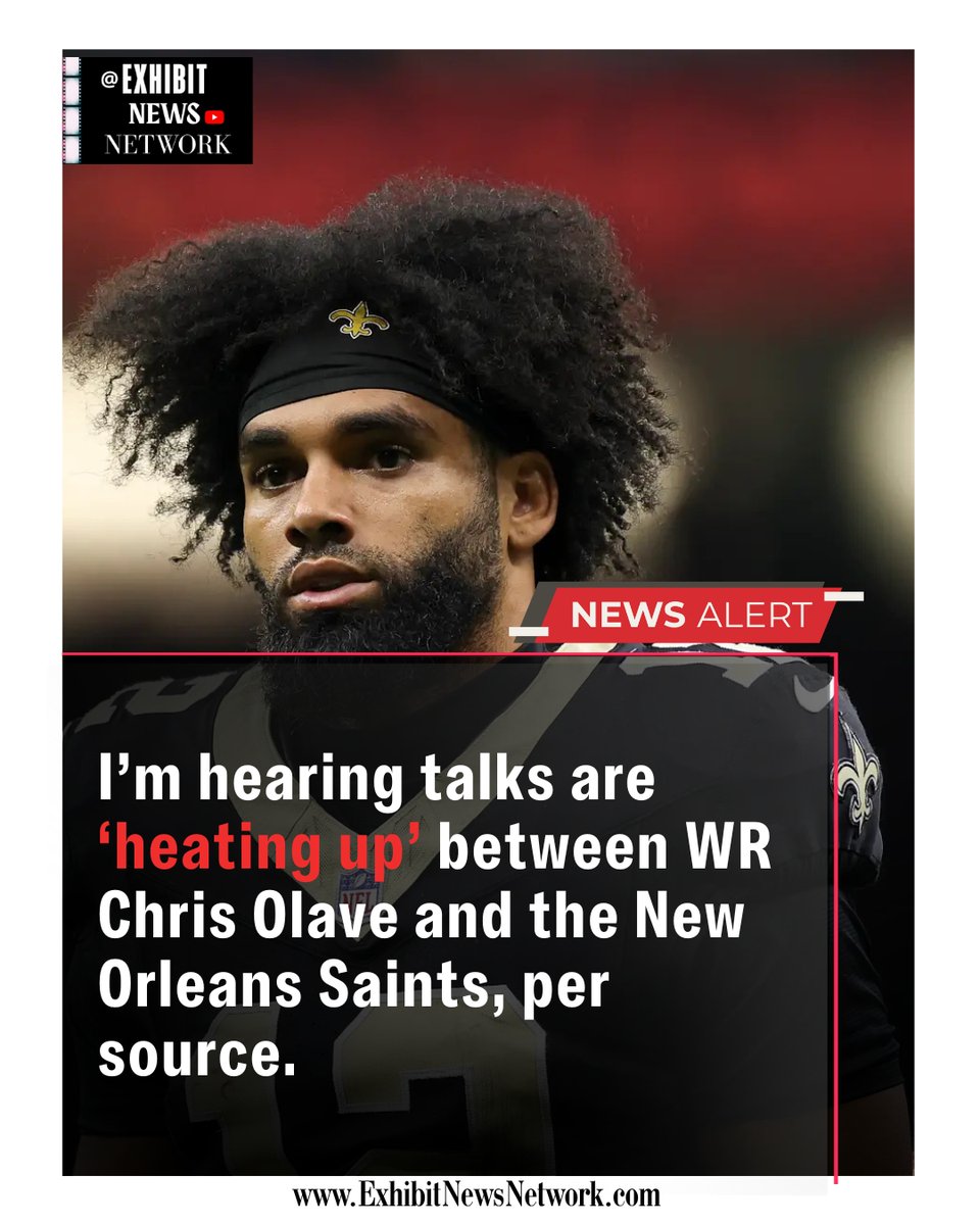 JosinaAnderson's tweet photo. NEW: I'm told talks are 'heating up' between Chris Olave and the New Orleans #Saints on a contract extension.

Olave finished with a career-high 1,163ry last season.

#Seahawks WR Jaxson Smith-Njigba currently leads the position market in APY at $42.125M/yr. https://t.co/dsCZ8pbuHE