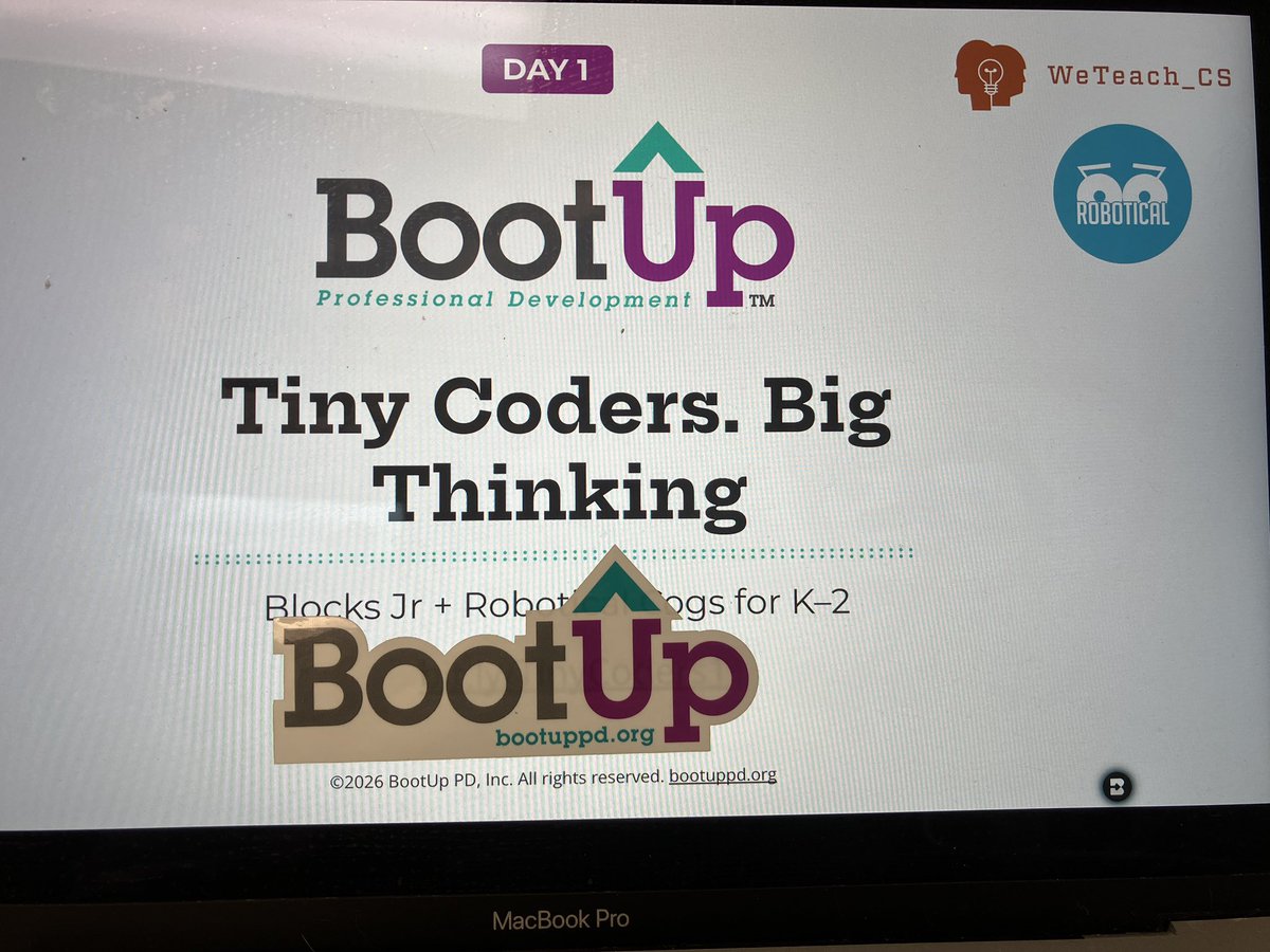 javierfaguilar's tweet photo. Happy to attend #Tinycodersbigthinking @UTArlington
BIG thank you to all @weteachcs
#TACC @BootUpPD @RoboticalLtd team for continuing supporting educators & students with gratitude @efwmaschool
@dfwcsta
@javierfaguilar
#ITeachCS #AFEteacher #ITeachCode #ITeachCybersecurity https://t.co/5mSe84mAJ4