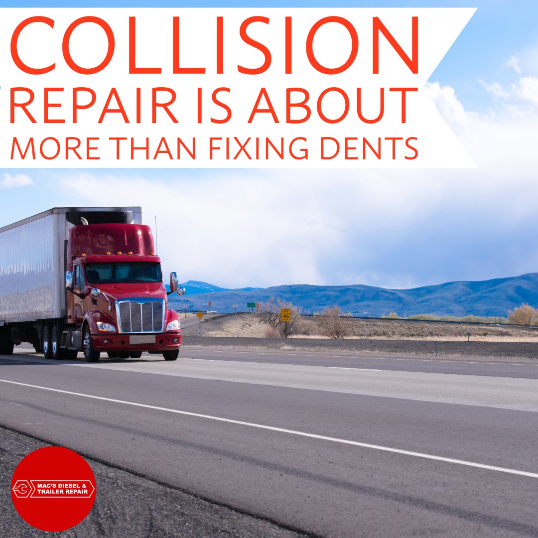 Macsdieselrep's tweet photo. Collision repair is about more than fixing dents. Learn how proper repairs restore your truck's safety, performance, and reliability. https://t.co/4Z0VuM1jbk #CollisionRepair #TruckMaintenance https://t.co/hblEOQLfFt