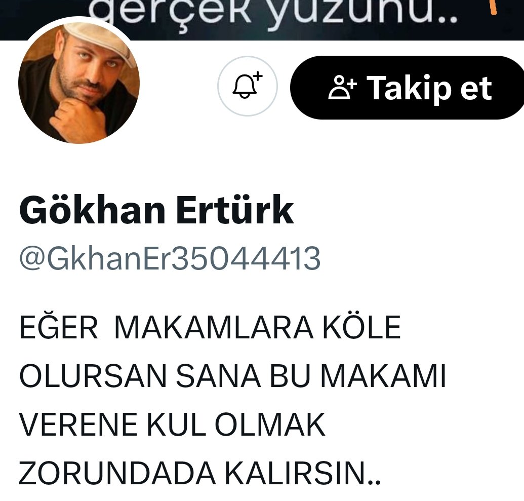 cenakta's tweet photo. @GkhanEr35044413 @cenginyurt52 Yazmışsın ya profiline. Olmuşsun da zaten. https://t.co/KyuqZK5jcy