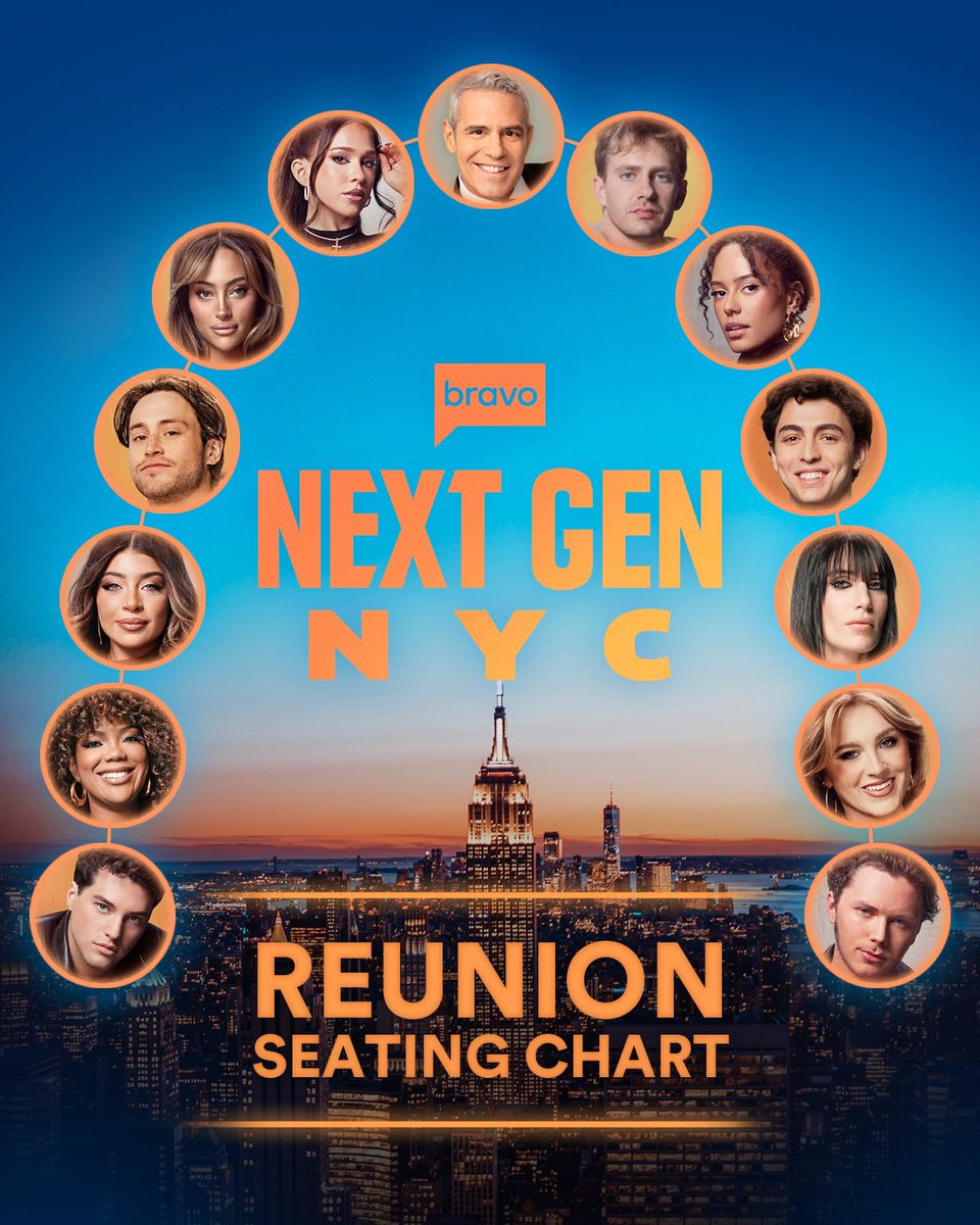 OMFGRealityTV's tweet photo. @BravoTV officially released the seating chart for #NextGenNYC Season 2 reunion! https://t.co/LPF7fSSddc