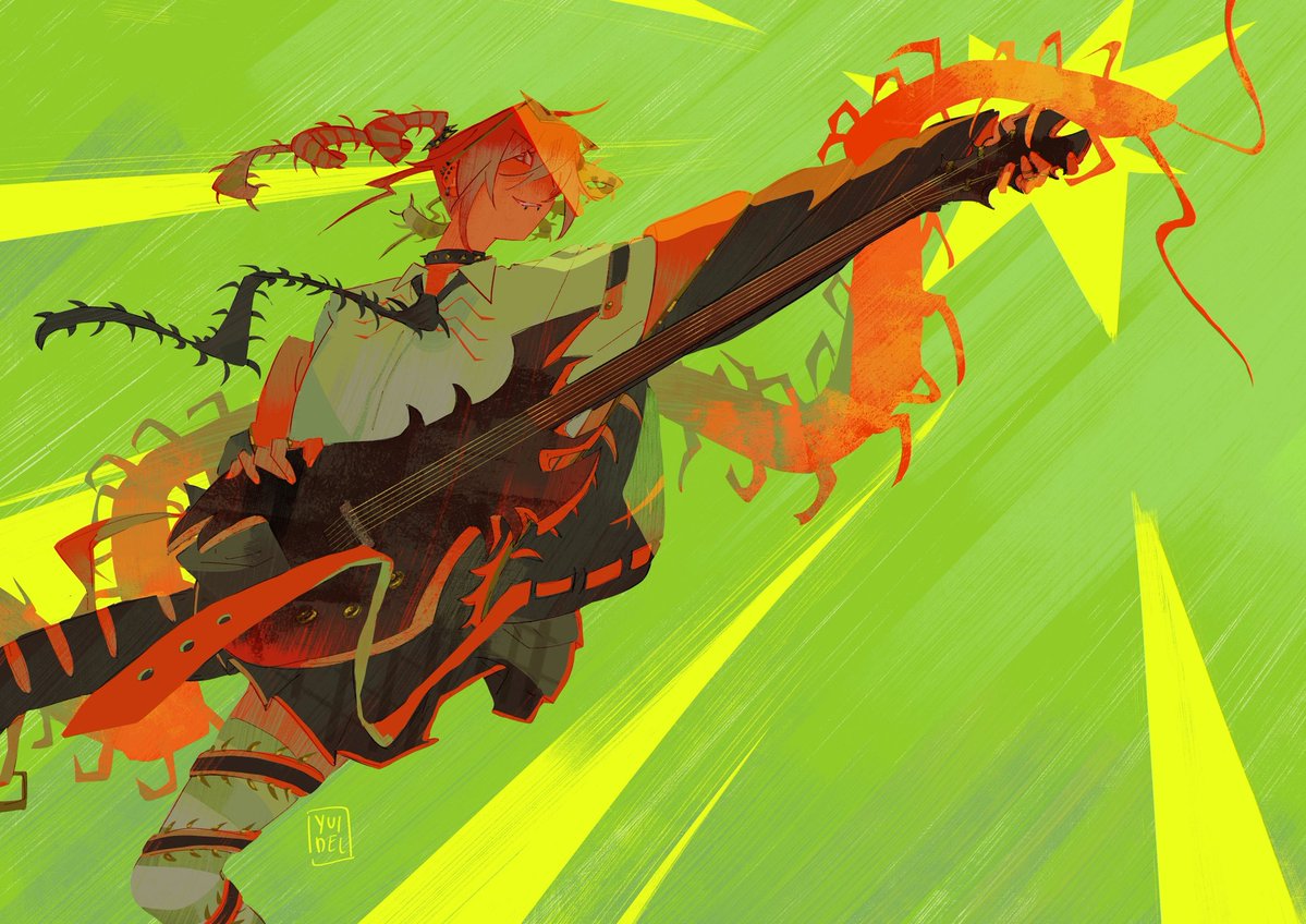 yuidel_'s tweet photo. STRIKE BACK!! 🎸💥 https://t.co/58DUQGYkaA